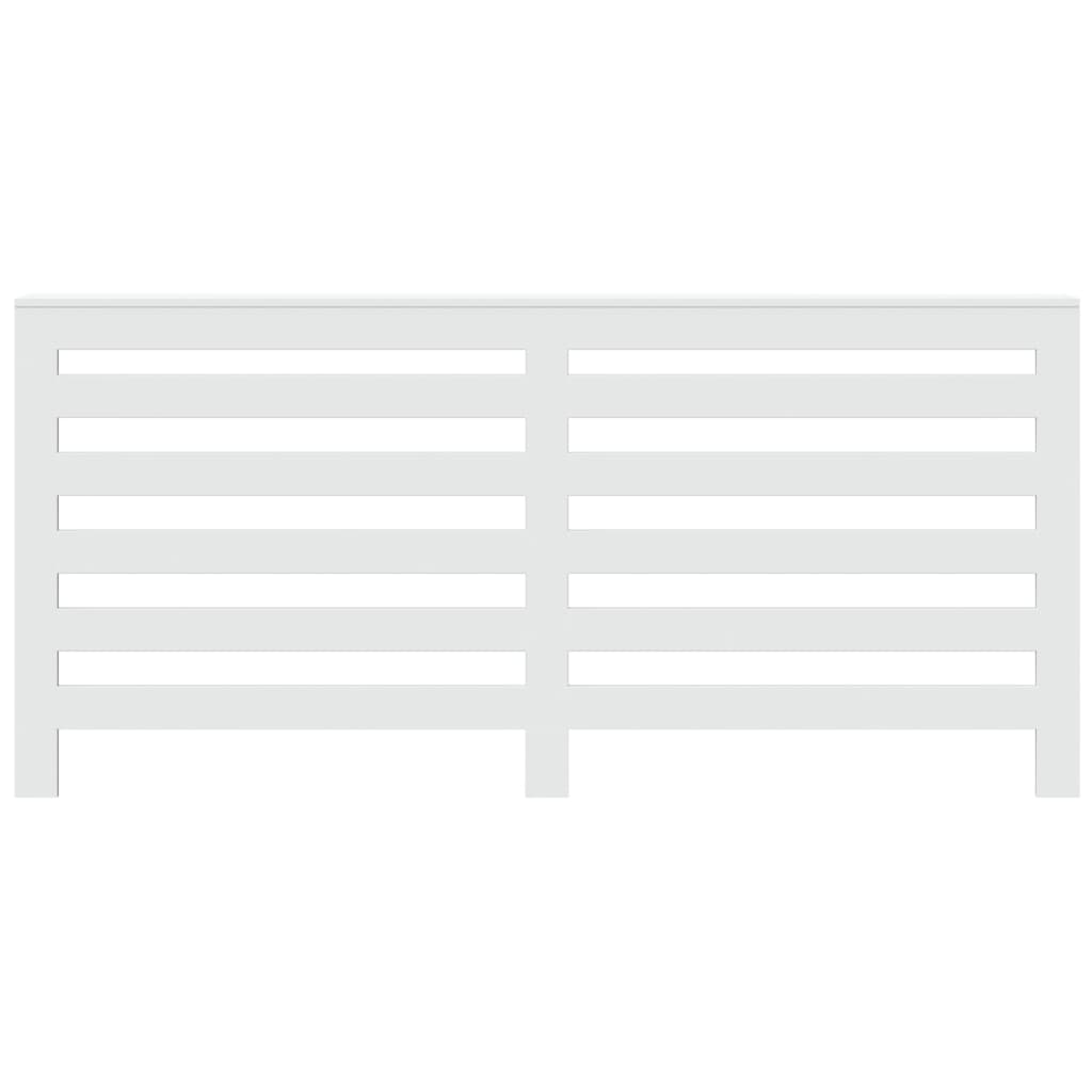 Radiator Cover White 175x20x82 cm Engineered Wood