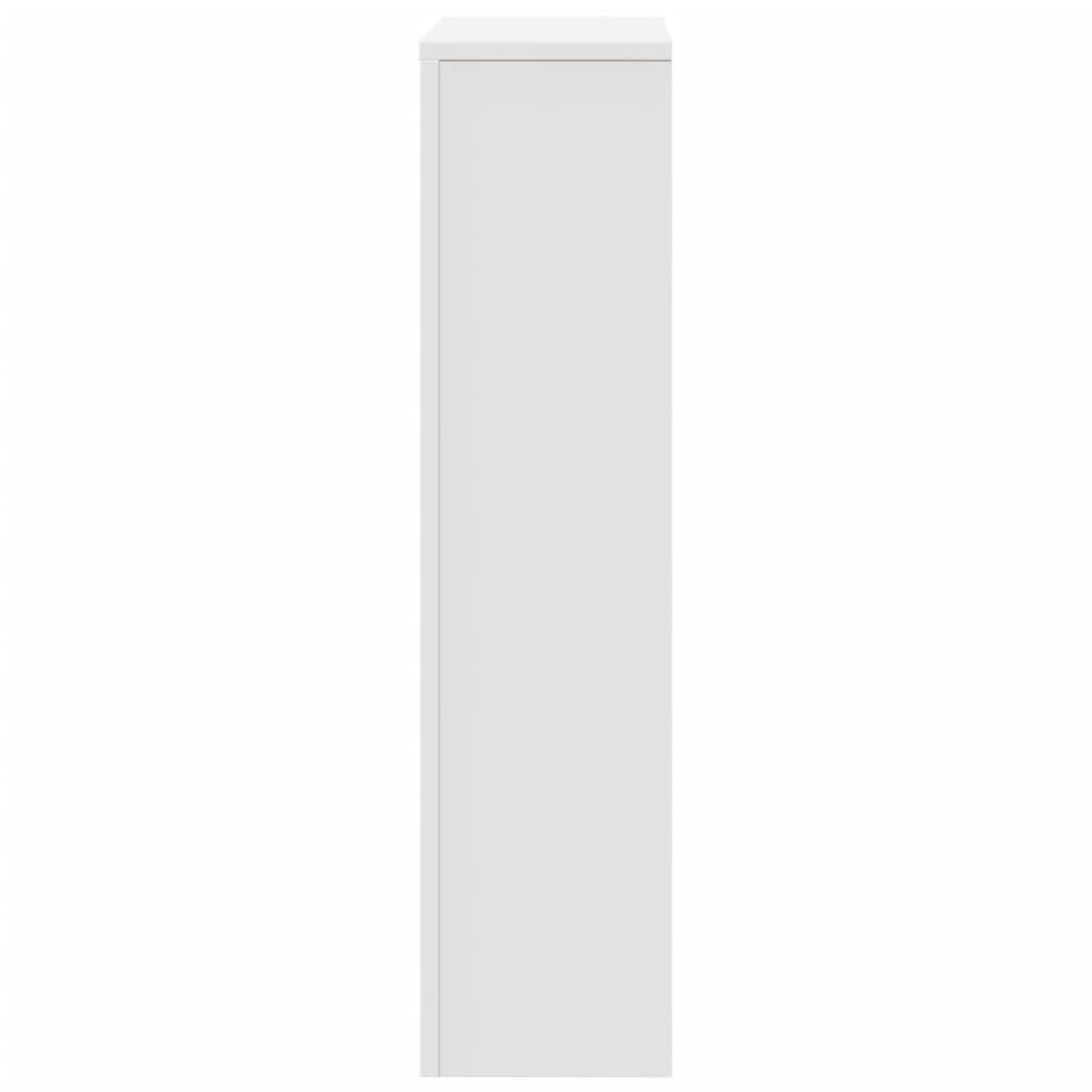 Radiator Cover White 104x20x82 cm Engineered Wood
