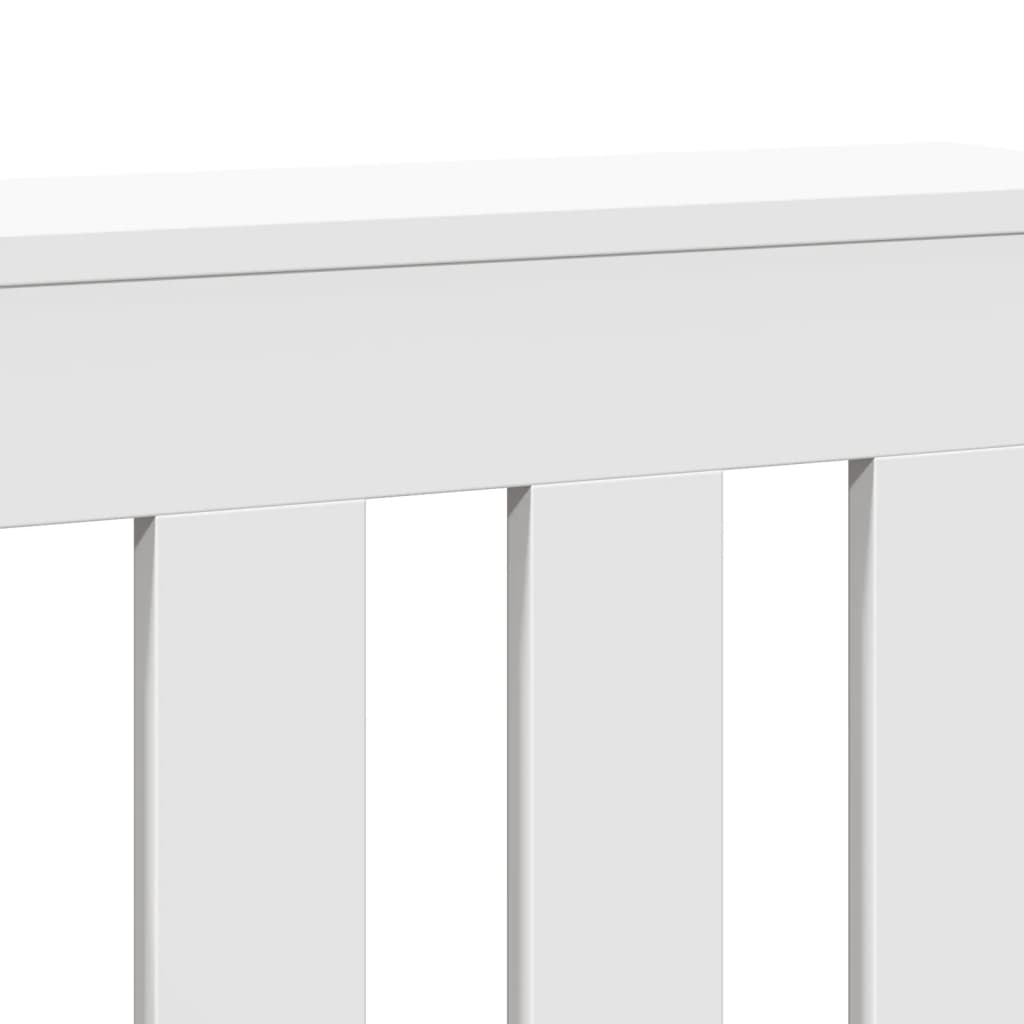 Radiator Cover White 104x20x82 cm Engineered Wood