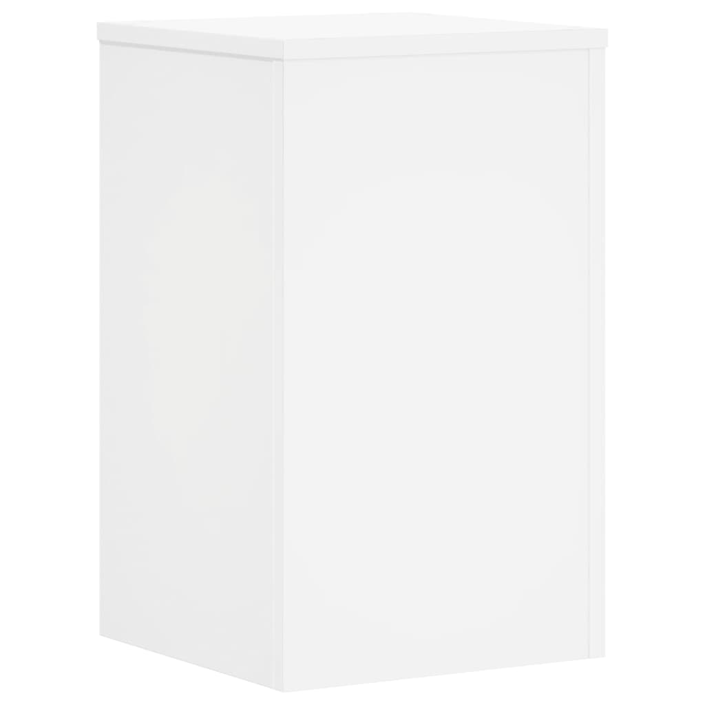 Plant Stands 2 pcs White 30x30x50 cm Engineered Wood