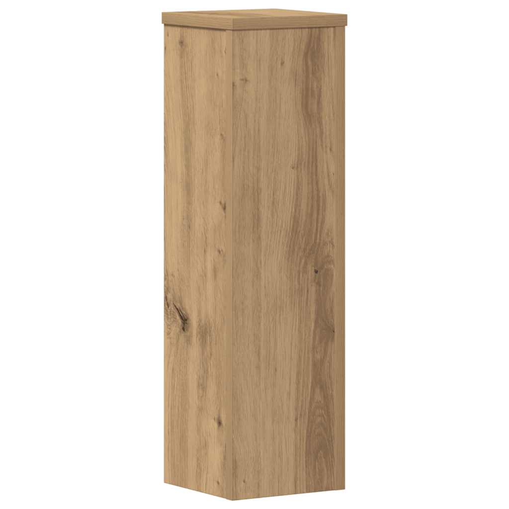 Plant Stands 2 pcs Artisan Oak 17x17x60 cm Engineered Wood