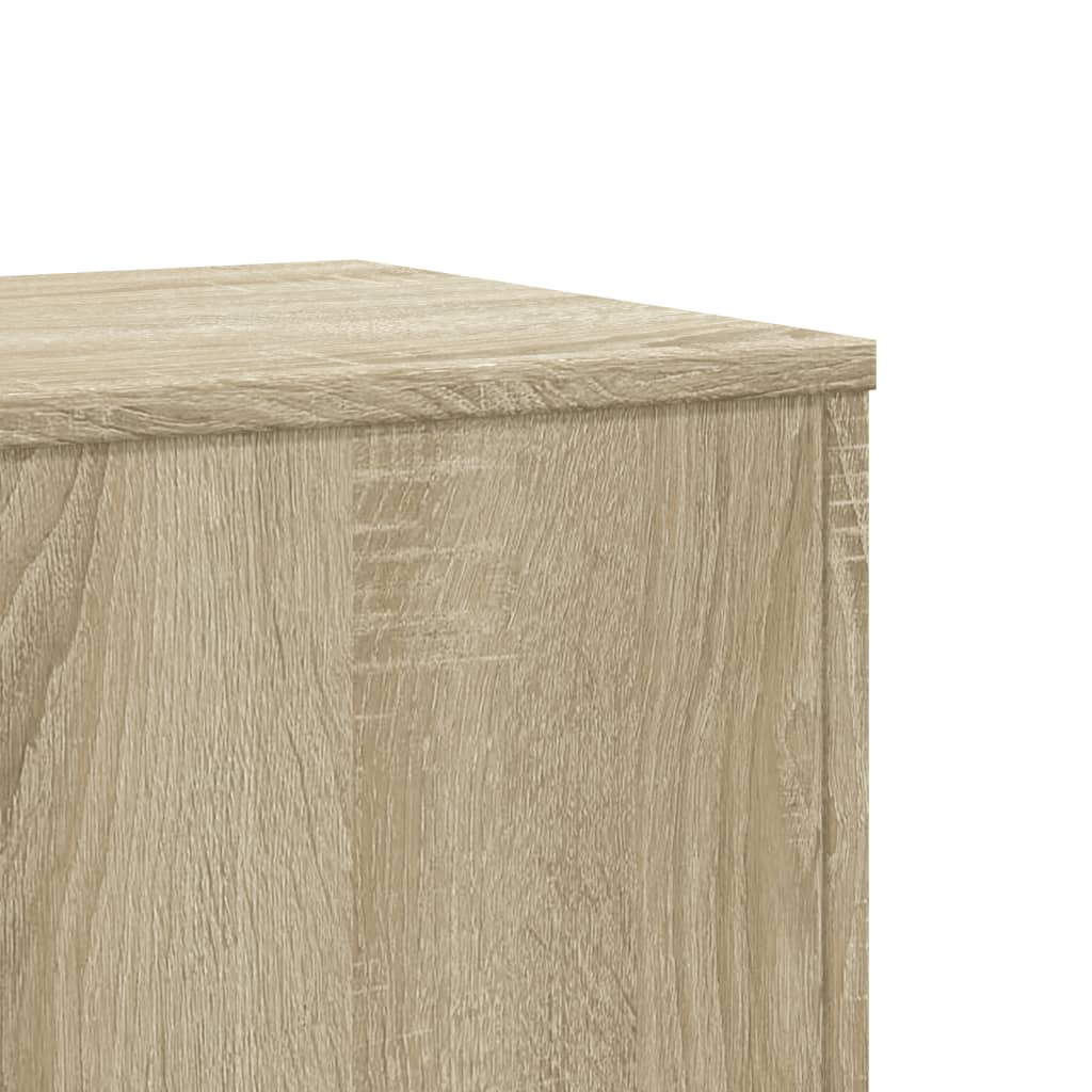 Plant Stand Sonoma Oak 33x33x100 cm Engineered Wood