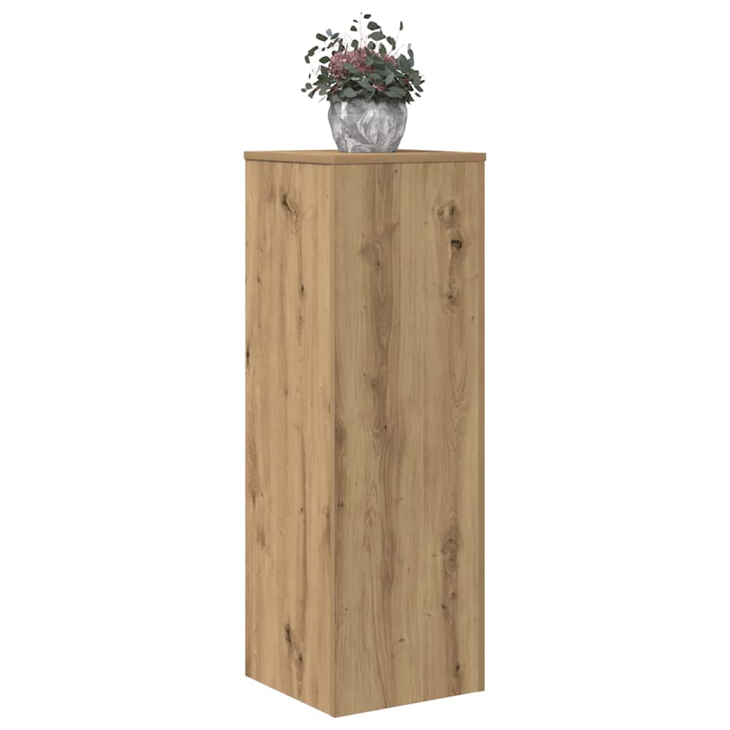 Plant Stand Artisan Oak 33x33x100 cm Engineered Wood