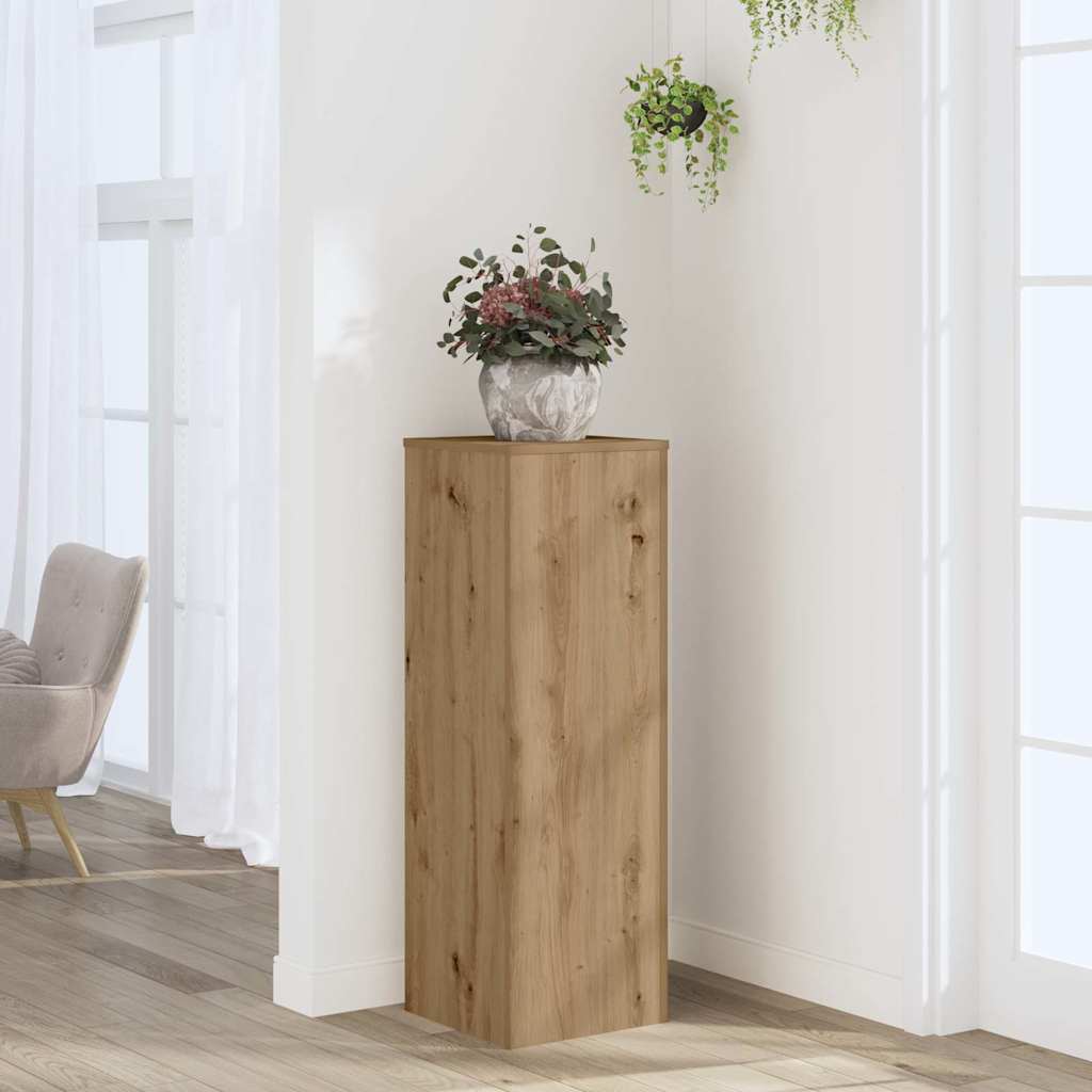 Plant Stand Artisan Oak 33x33x100 cm Engineered Wood