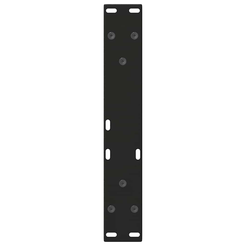 Coffee Table Legs V-Shape 2 pcs Black 28x(42-43.3) cm Steel