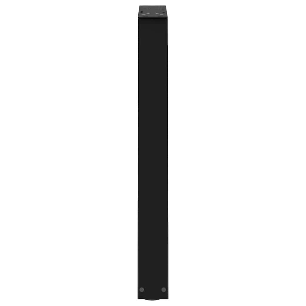 Dining Table Legs V-Shape 2 pcs Black 50x(72-73.3) cm Steel