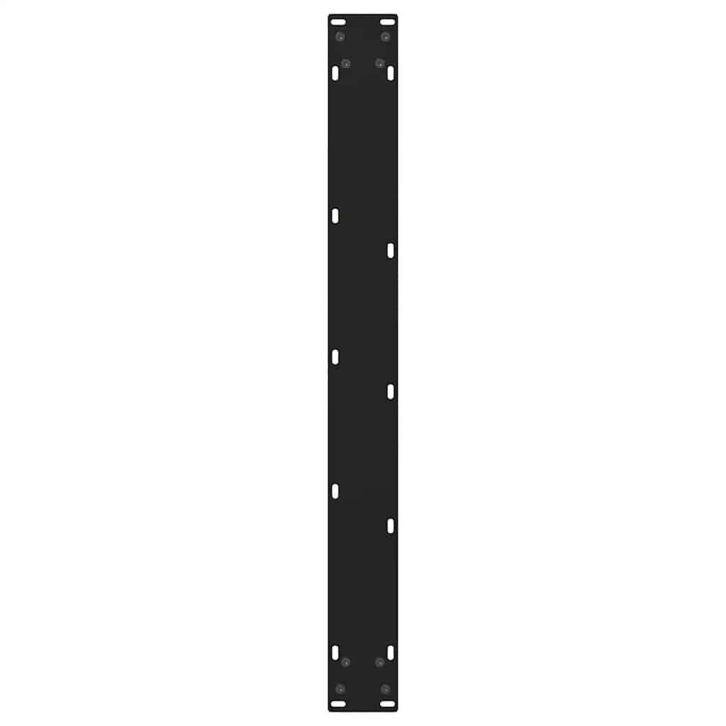 Dining Table Legs V-Shape 2 pcs Black 80x(72-73.3) cm Steel