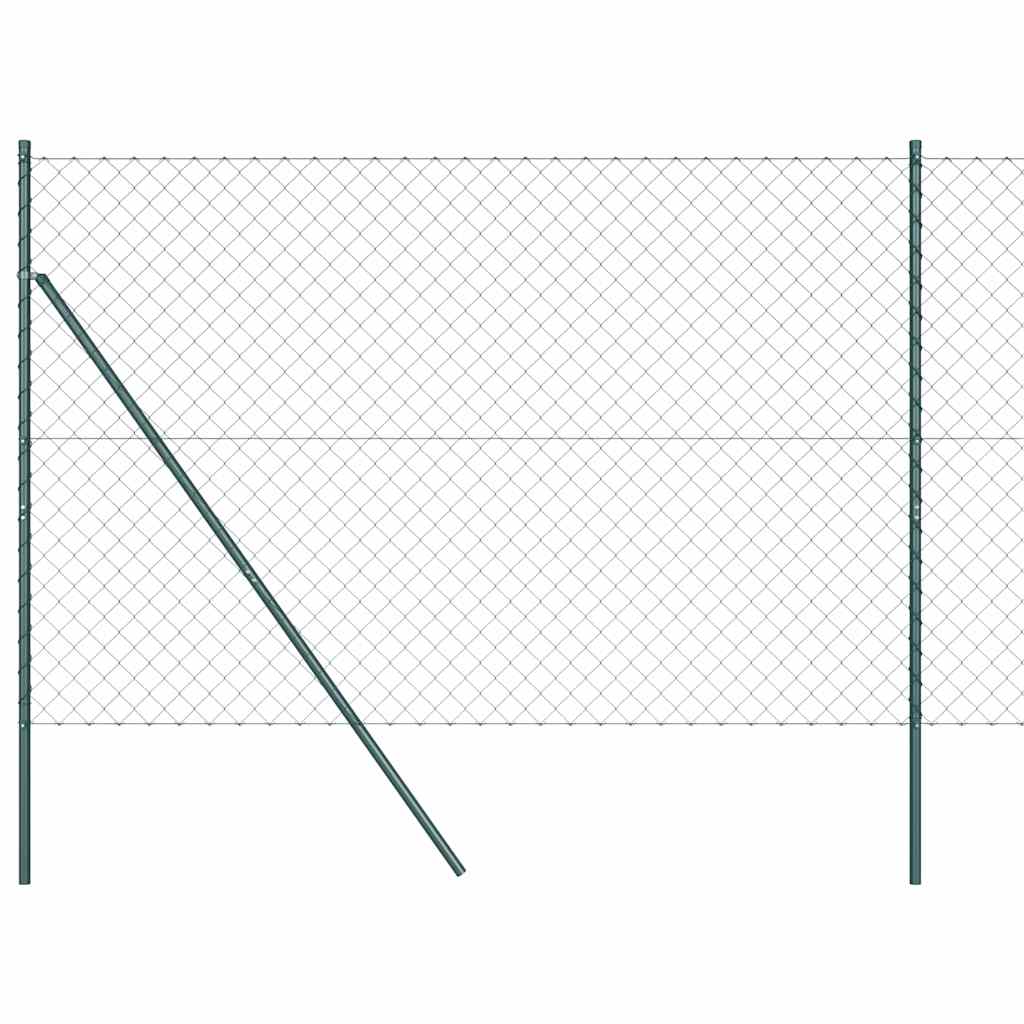 Chainlink Fence Ground Fix 1,5 x 25 m PVC-Coated Steel Green