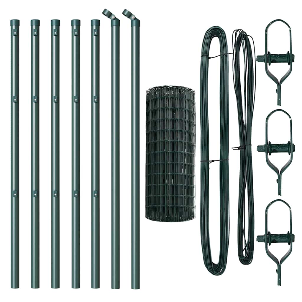 Euro Fence Ground Fix 10 x 0,8 m PVC-Coated Steel Green Mesh