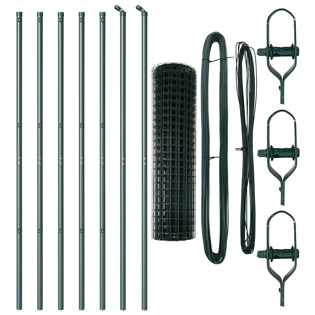 Euro Fence Ground Fix 10 x 1,2 m PVC-Coated Steel Green Mesh