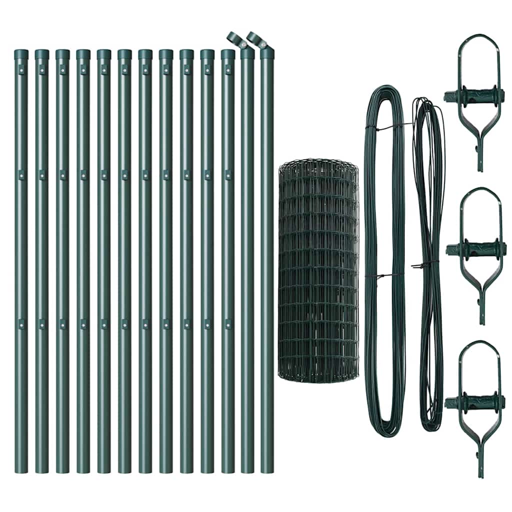 Euro Fence Ground Fix 25 x 0,8 m PVC-Coated Steel Green Mesh