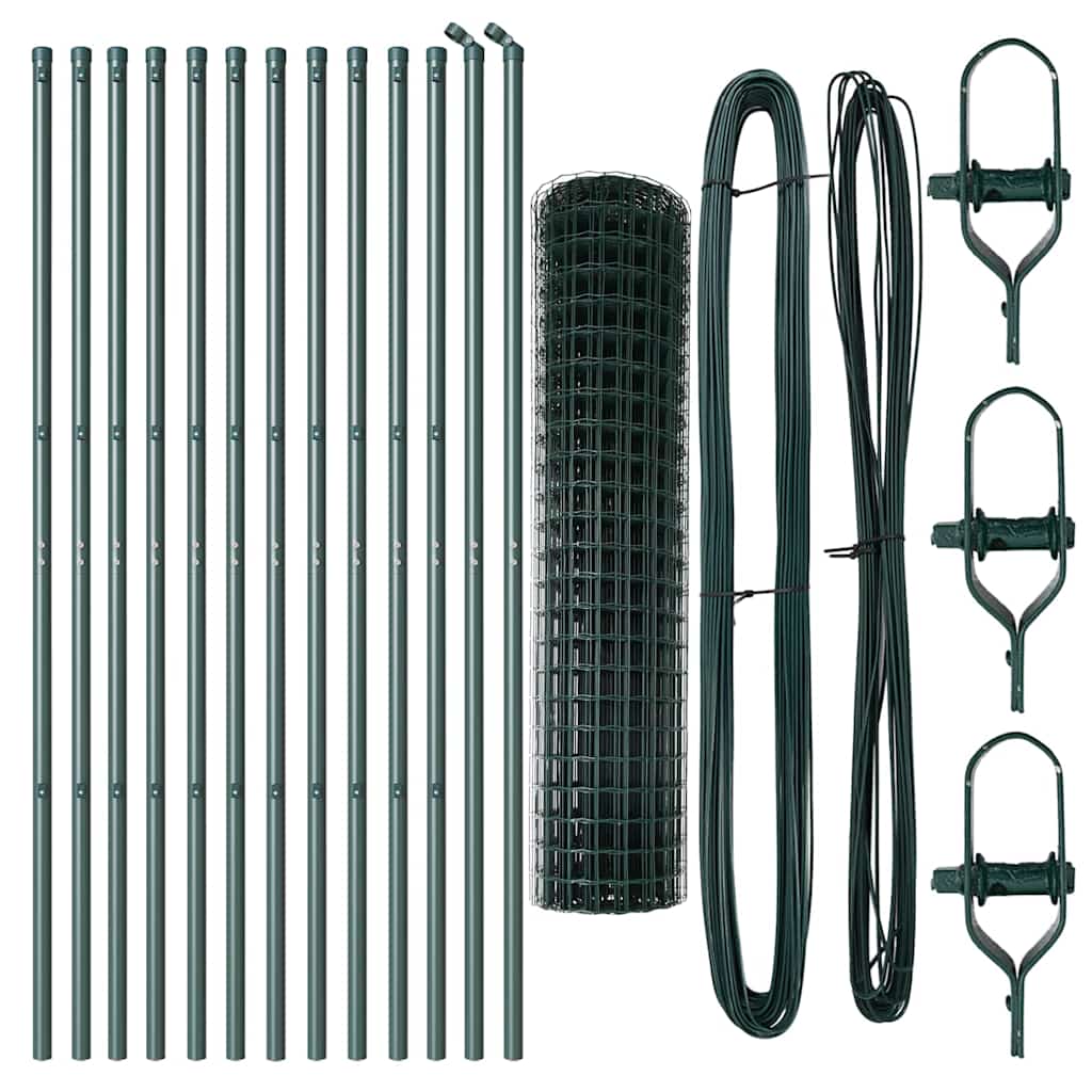 Euro Fence Ground Fix 25 x 1,2 m PVC-Coated Steel Green Mesh