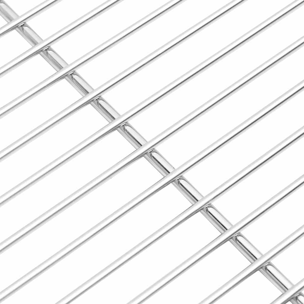 Grill Grate Silver 60 x 40 cm Stainless Steel