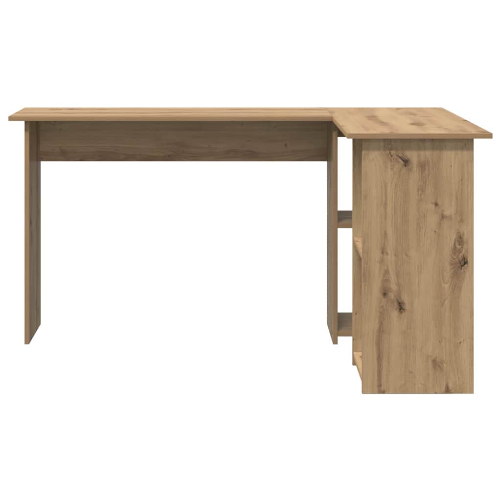 Desk with Shelf Artisan oak 142 x 102 x 73 cm Engineered wood