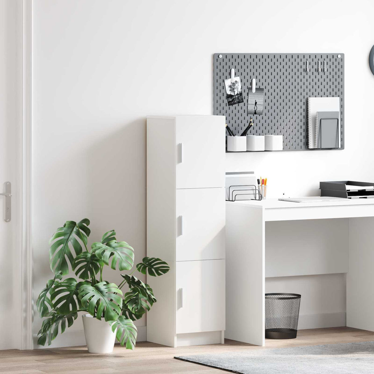 Highboard White 31.5 x 32 x 122.5 cm