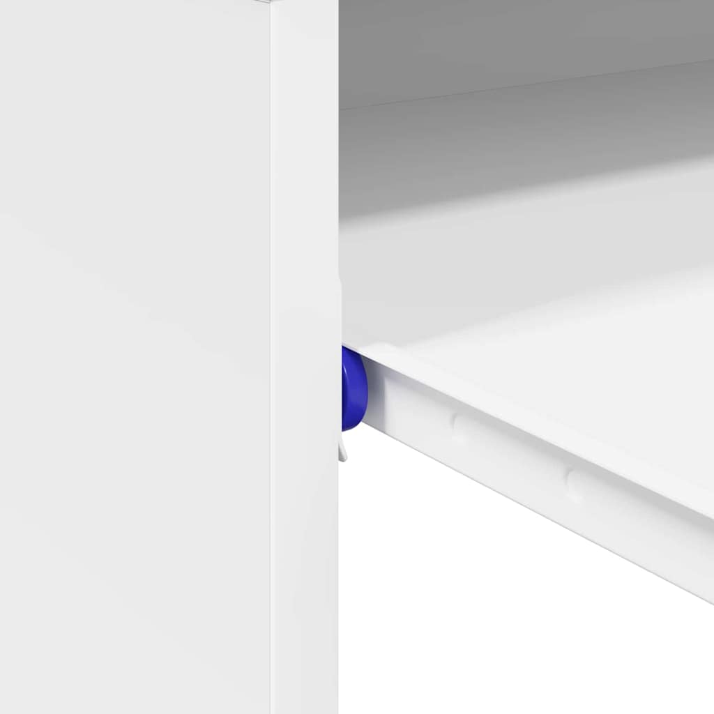 Desk with Shelf White 77.5 x 43 x 79 cm Engineered Wood