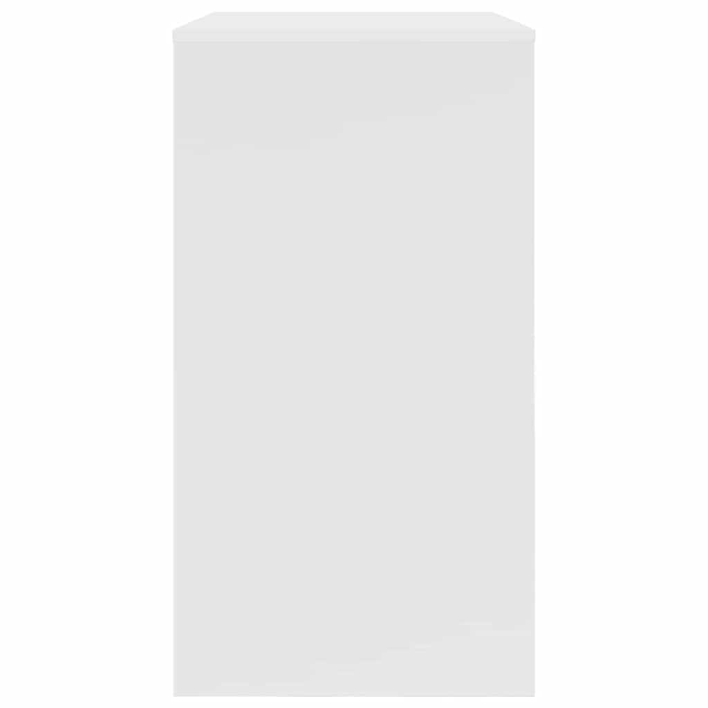 Desk with Shelf White 77.5 x 43 x 79 cm Engineered Wood