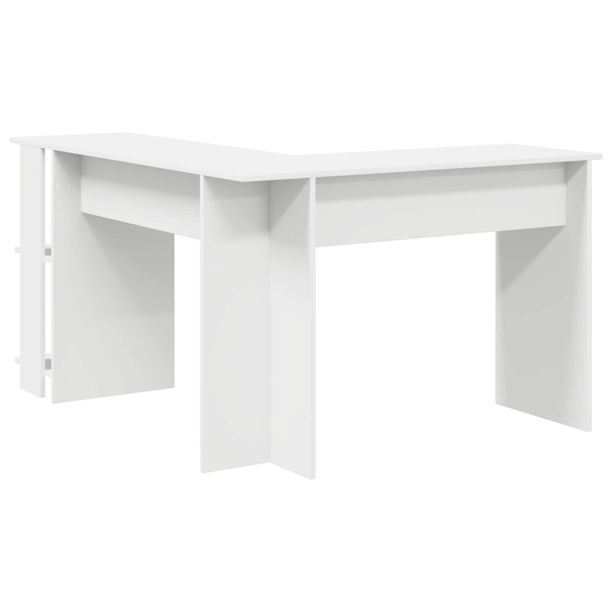 Corner Desk White Engineered Wood 140 x 113,5 x 75 cm