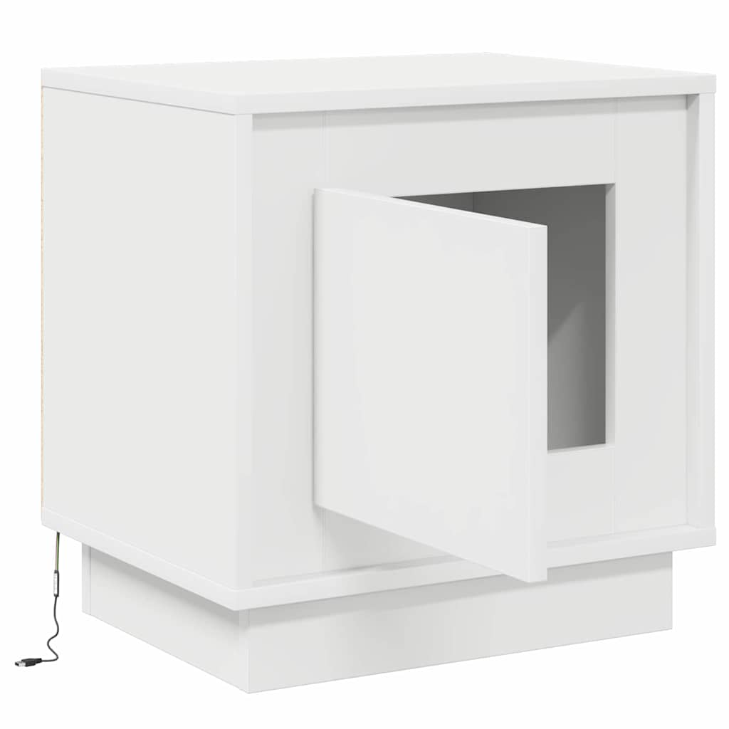 Bedside Cabinet 2 pcs White 44 x 34,5 x 45 cm Engineered Wood