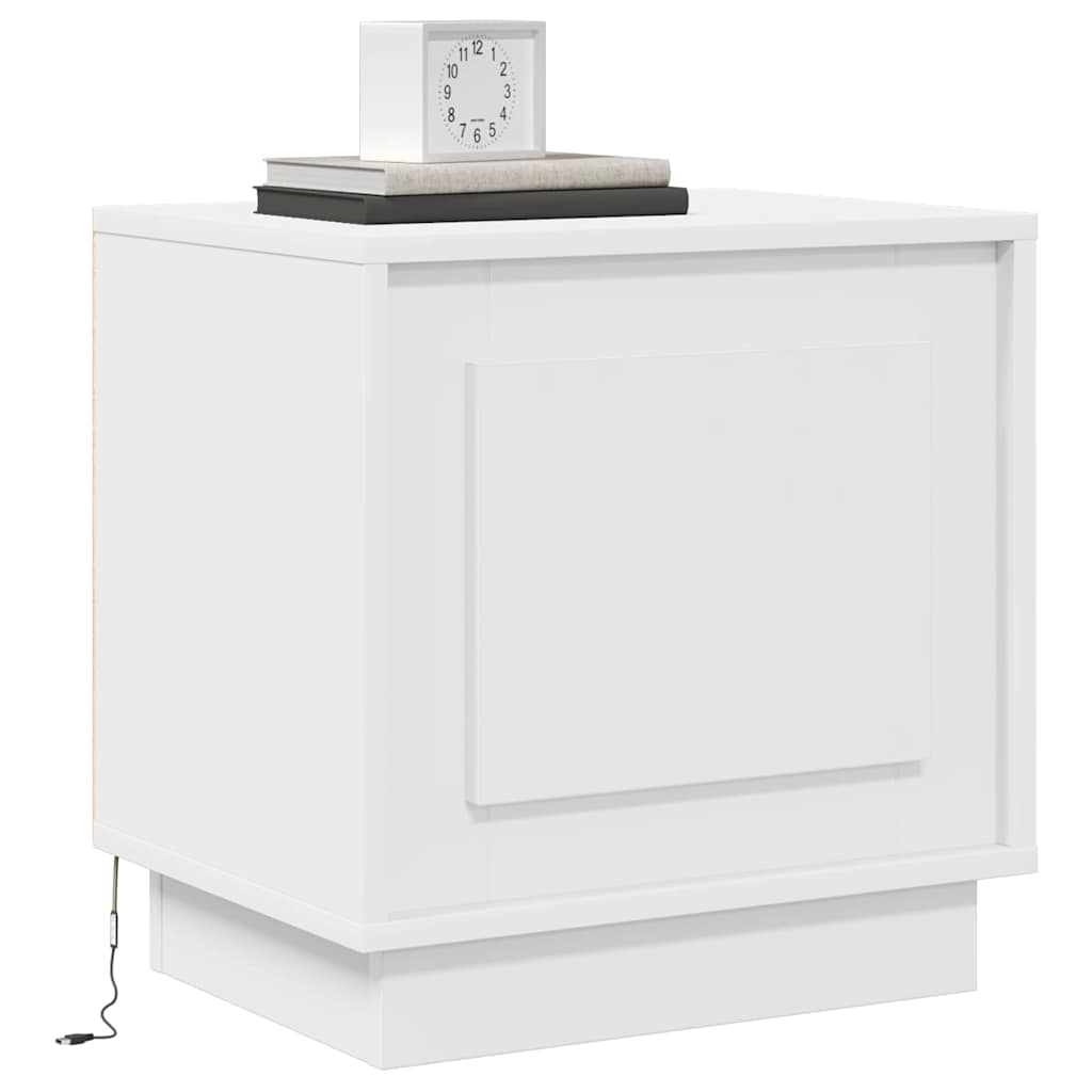 Bedside Cabinet 2 pcs White 44 x 34,5 x 45 cm Engineered Wood