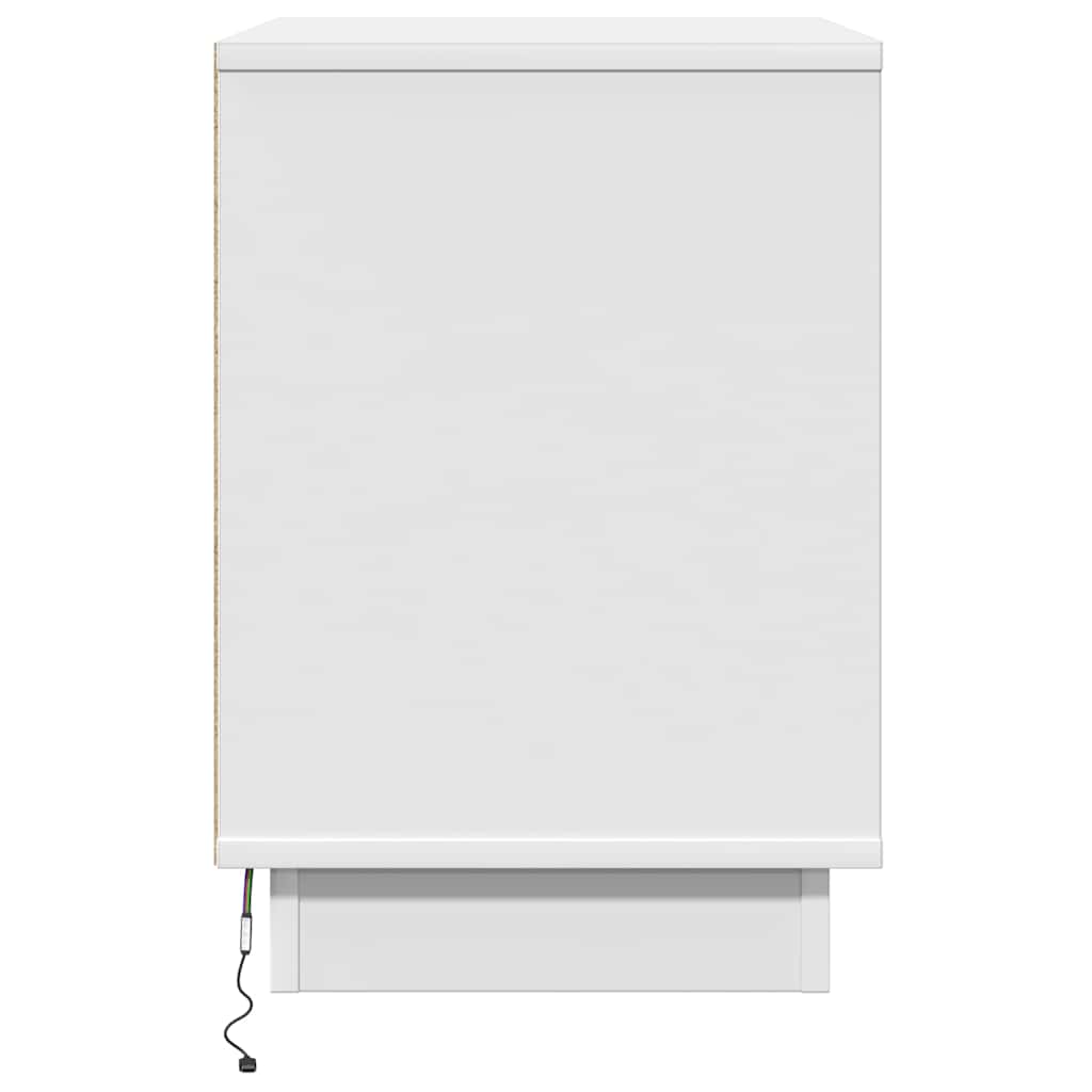 Bedside Cabinet 2 pcs White 50 x 34.5 x 50 cm. Engineered wood