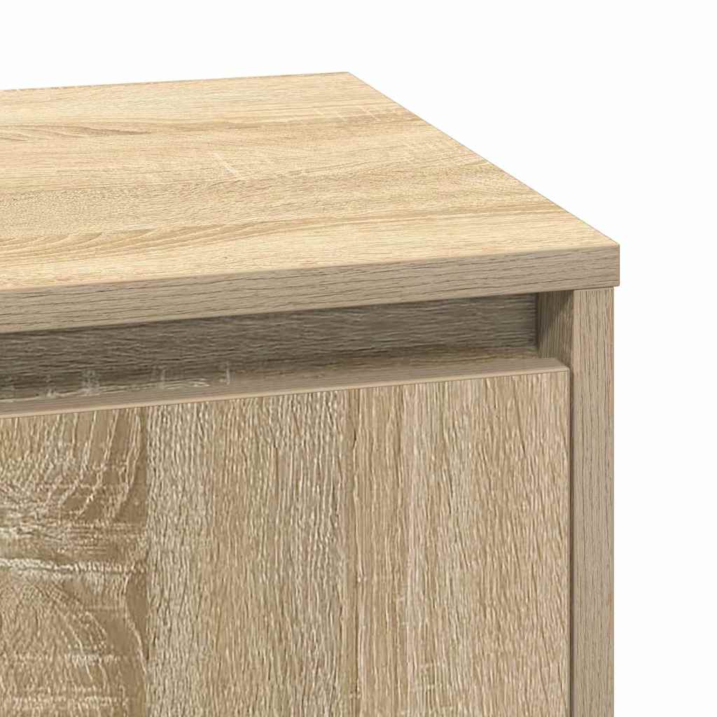 Bedside Cabinet with 2 pcs Sonoma oak 39 x 34.5 x 50 cm