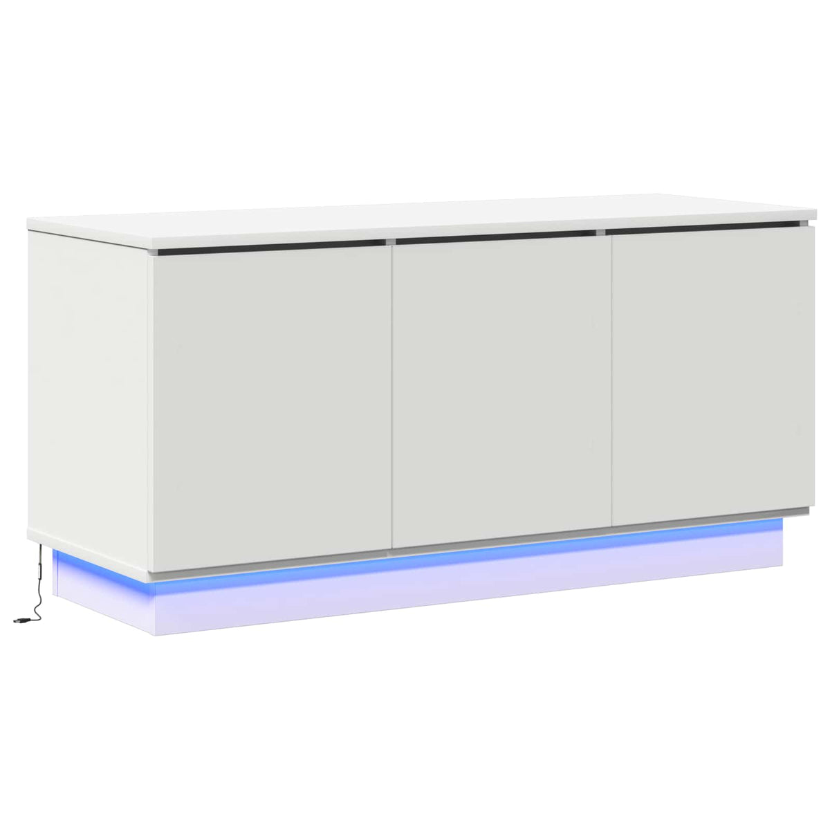 TV Cabinet 100 x 38 x 49 cm White Engineered Wood