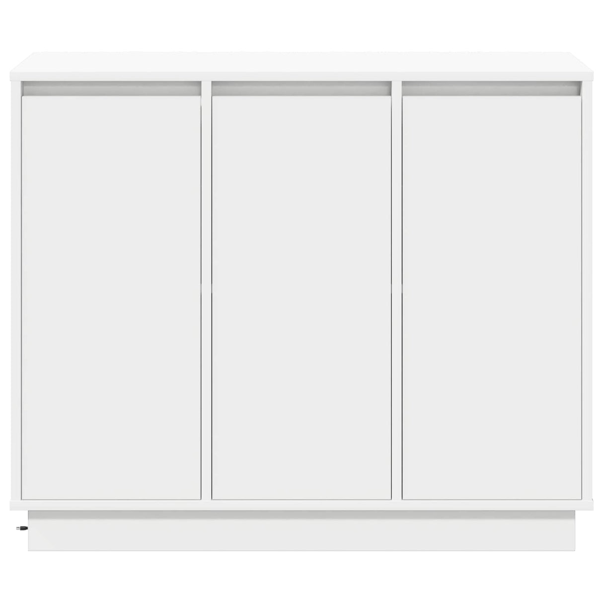 LED Sideboard White 90 x 32 x 75 cm Engineered Wood