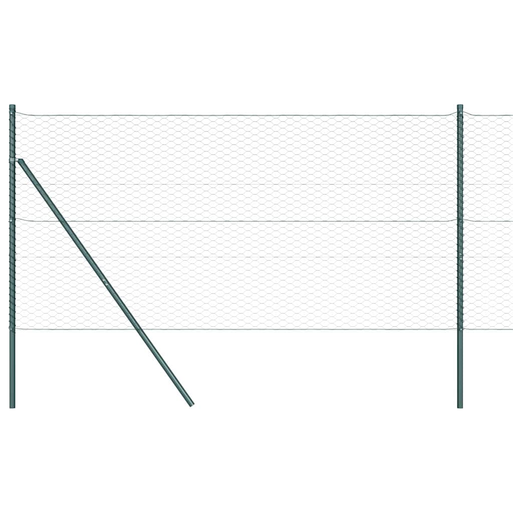 Hexagonal Fence Ground Fix 25 x 1 m PVC-Coated Steel Mesh