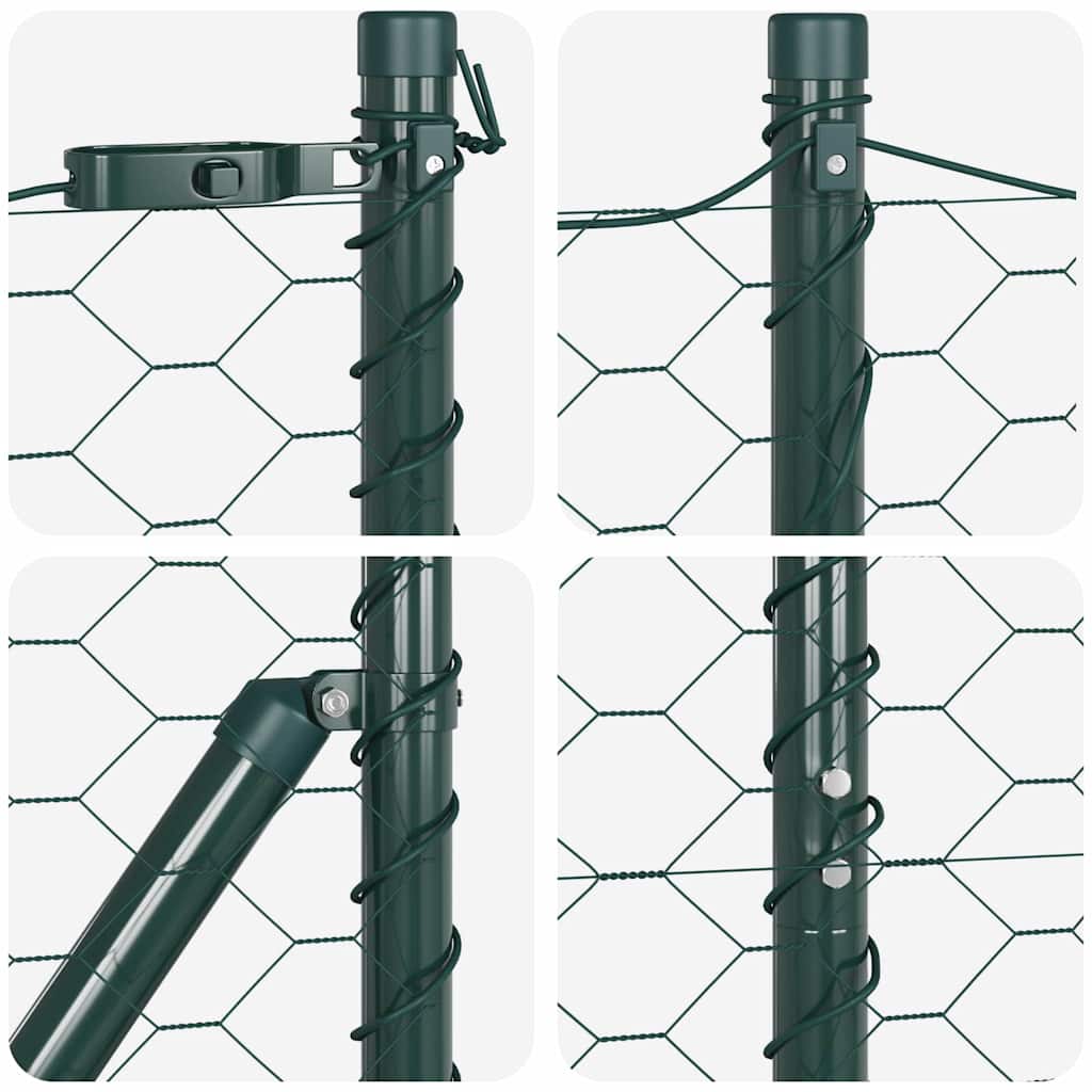 Fence Post Green 25 x 1,2 m (50 mm mesh) Steel