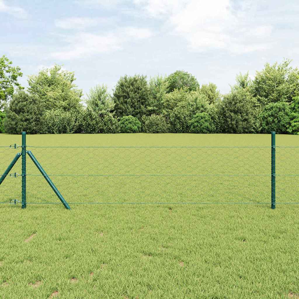 Fence Post Green 25 x 1,2 m (50 mm mesh) Steel