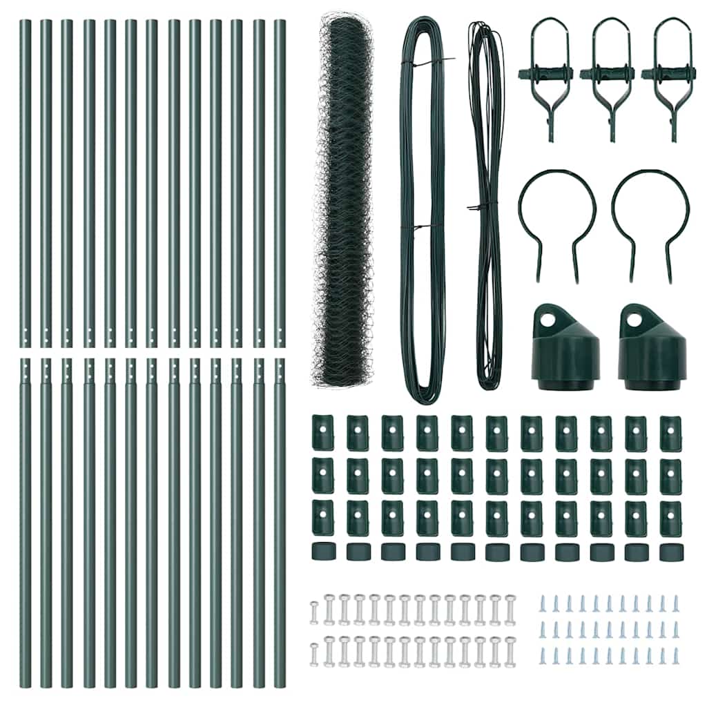 Fence Post Green 25 x 1,2 m (50 mm mesh) Steel