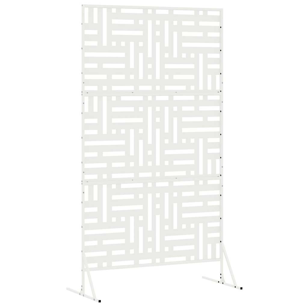 Privacy Screen 100 x 50 x 180 cm Steel White