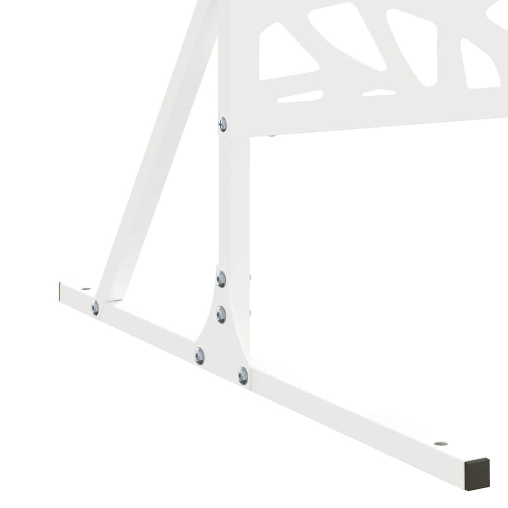 Privacy Screen 100 x 50 x 180 cm Steel White