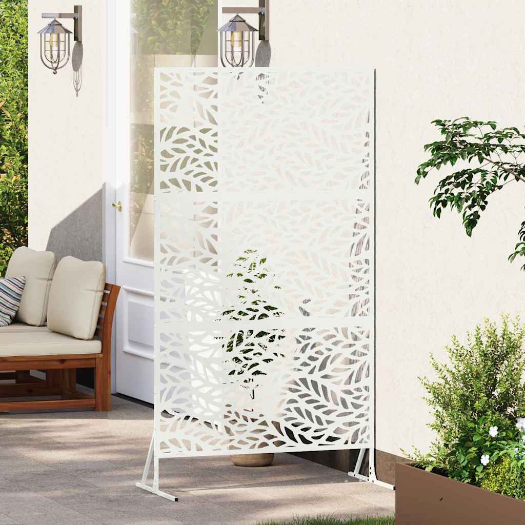 Privacy Screen 100 x 50 x 180 cm Steel White