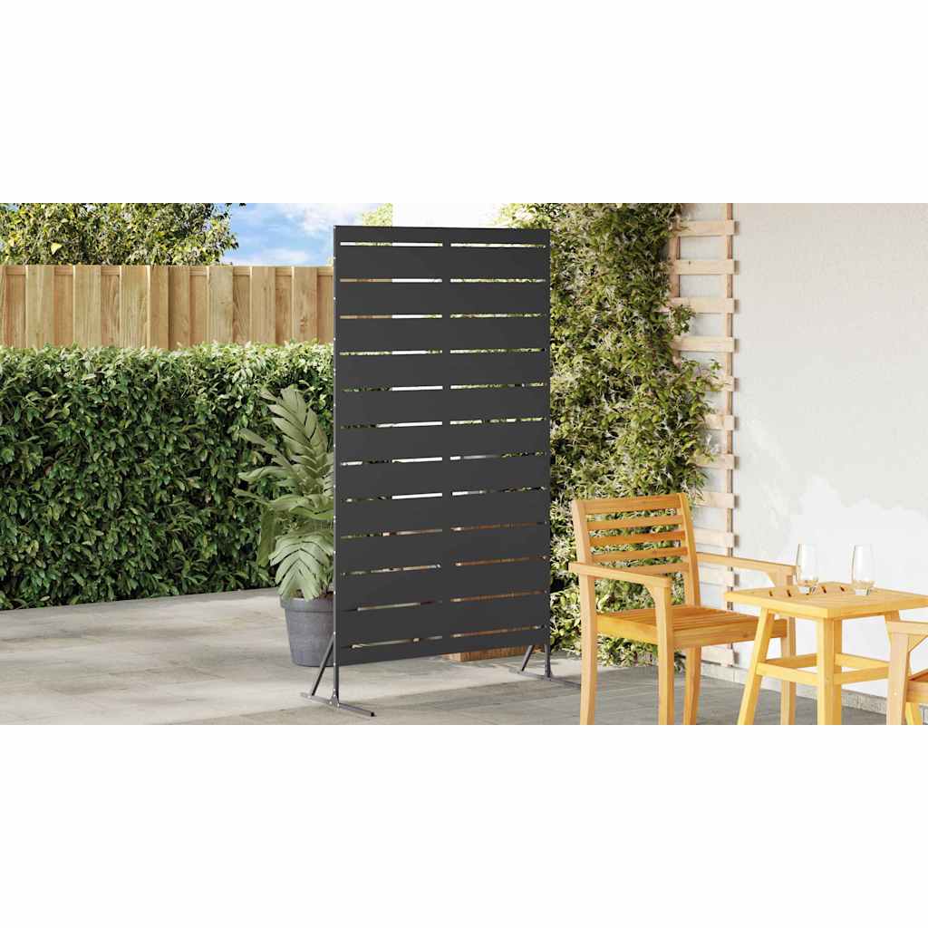 Privacy Screen 100 x 50 x 180 cm Steel Black