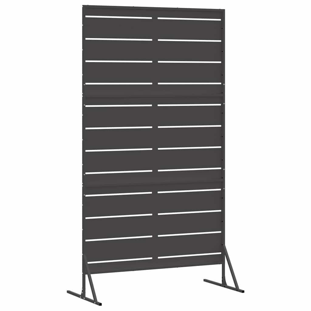 Privacy Screen 100 x 50 x 180 cm Steel Black