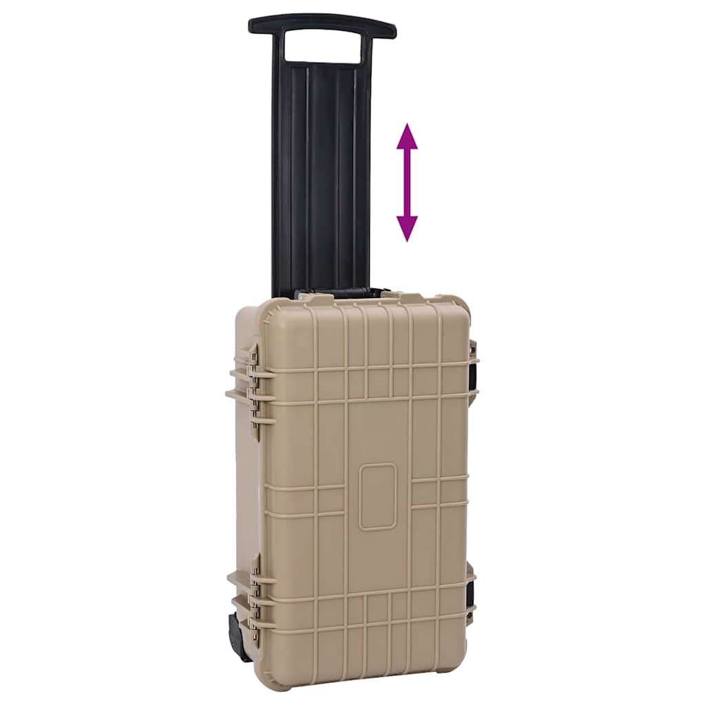 Hard Luggage Case Sand 56 x 35 x 23 cm Polypropylene and ABS
