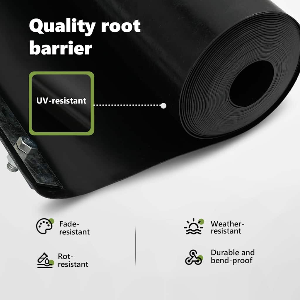 Root Barrier Black 0,7 x 15 m Polyethylene