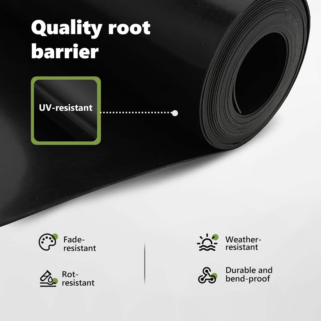 Root Barrier Black 0,7 x 10 m Polyethylene