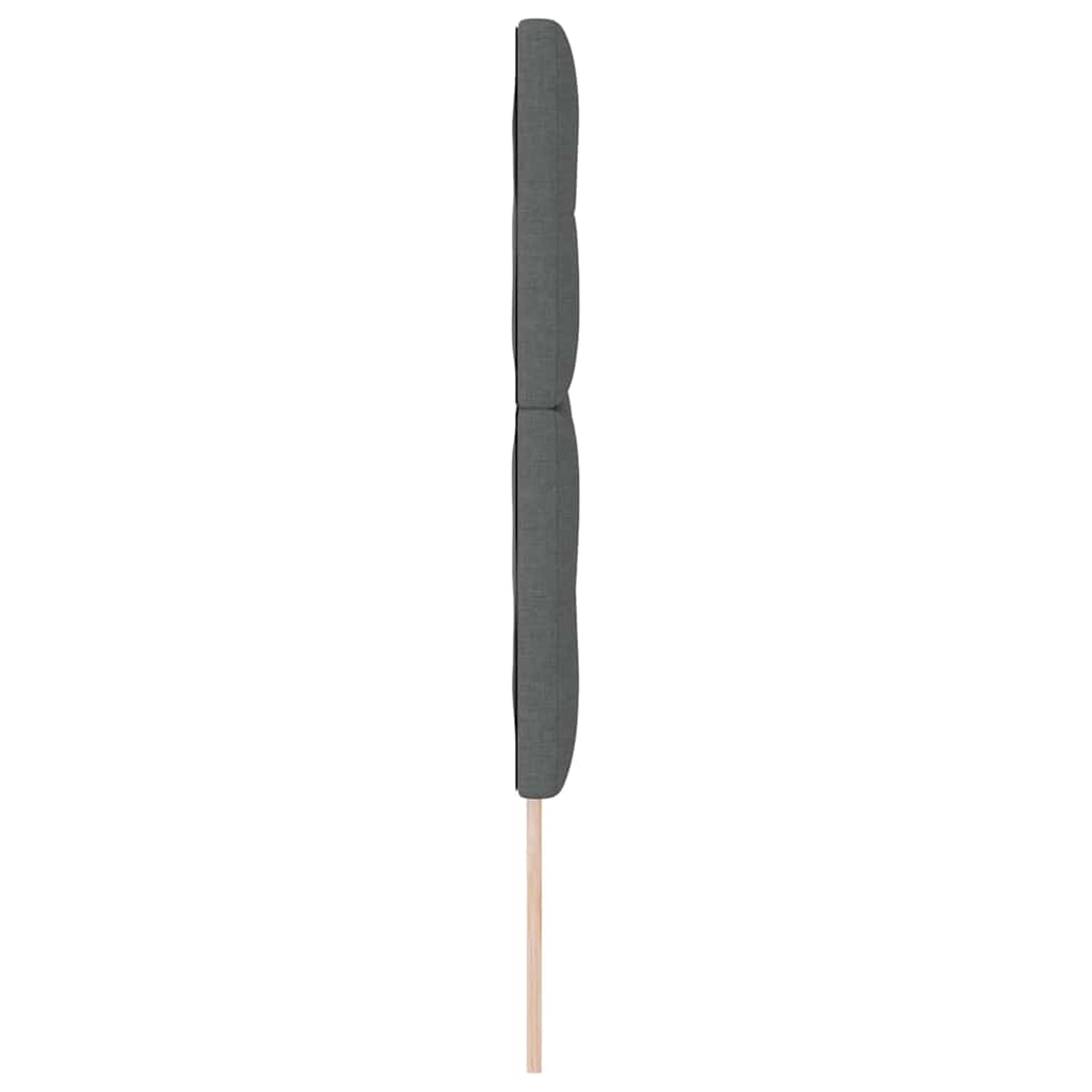 Height-Adjustable Headboard Dark Grey 160 cm Fabric