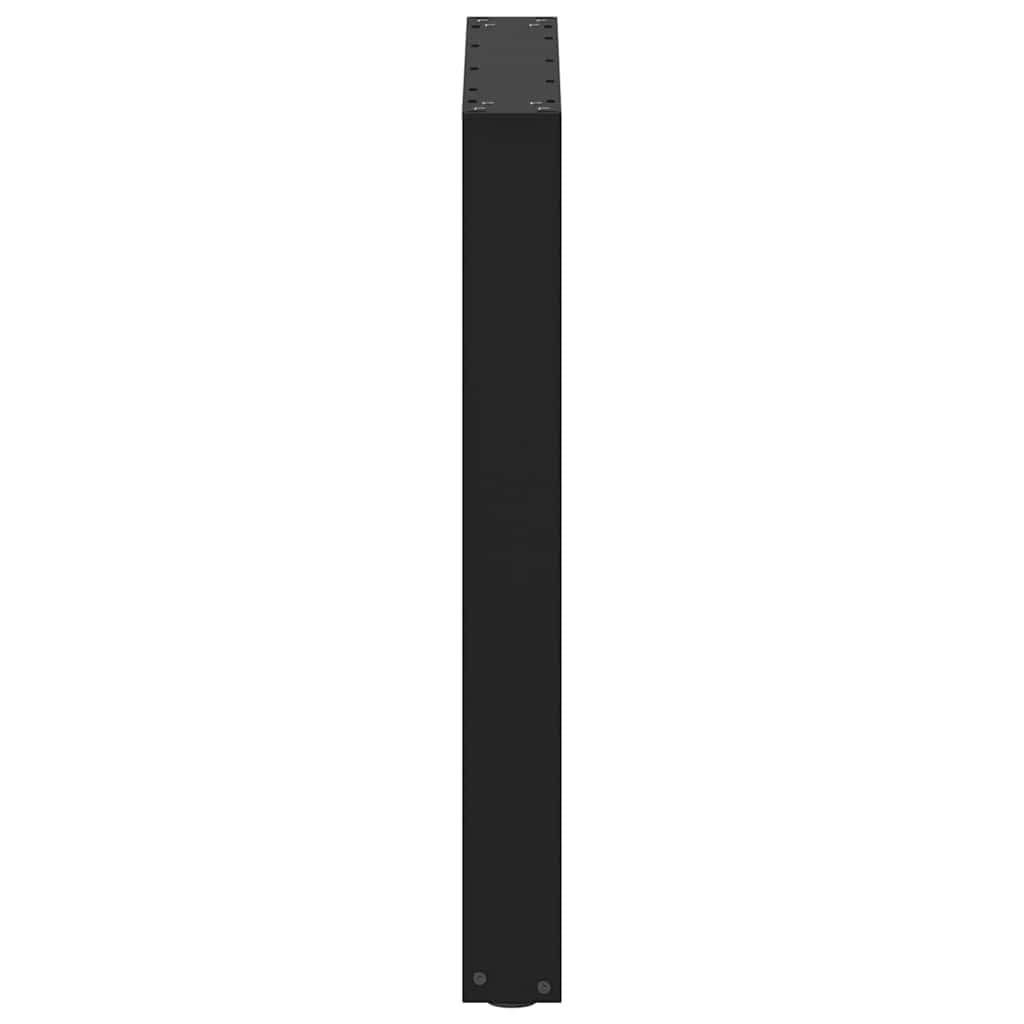 Dining Table Legs U-Shaped 2 pcs Black 60x(72-73) cm Steel