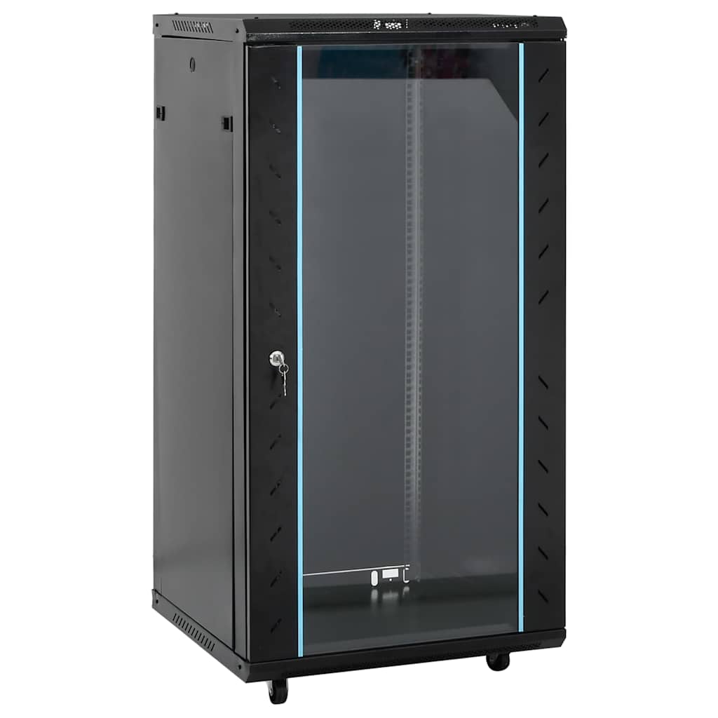 22U Network Cabinet 19" IP20 Black 60x60x120 cm