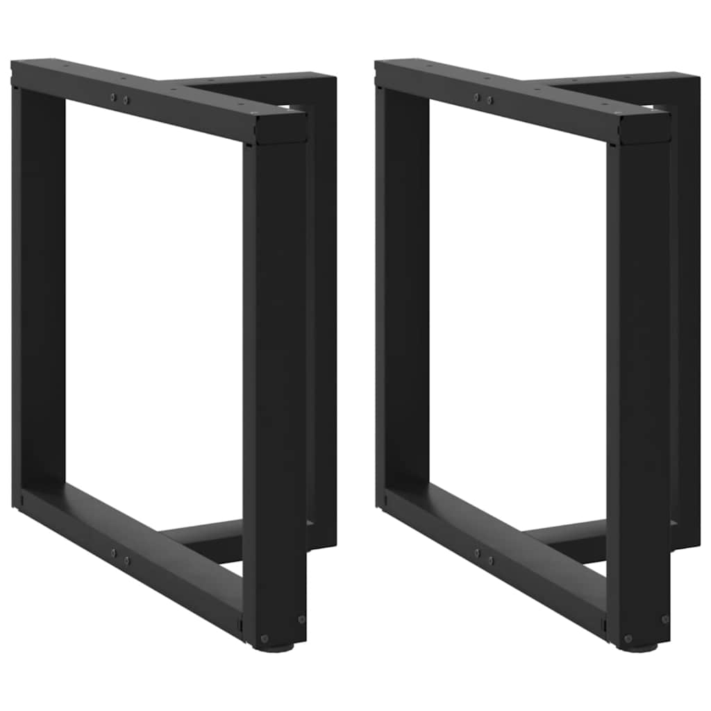 Dining Table Legs T-Shaped? pcs Black 80x35x(72-73) cm Steel
