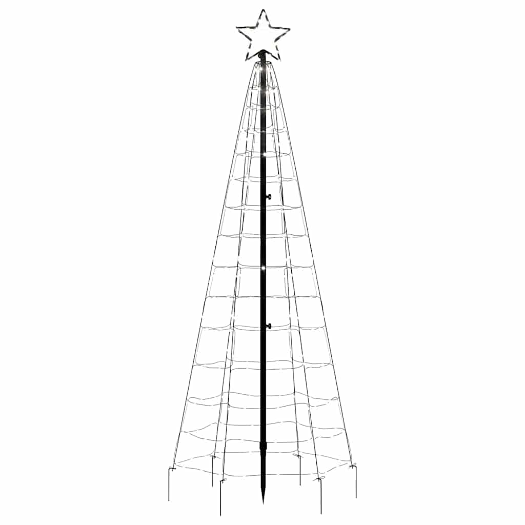LED Christmas Tree with Spikes 220 LEDs Cold White 180 cm