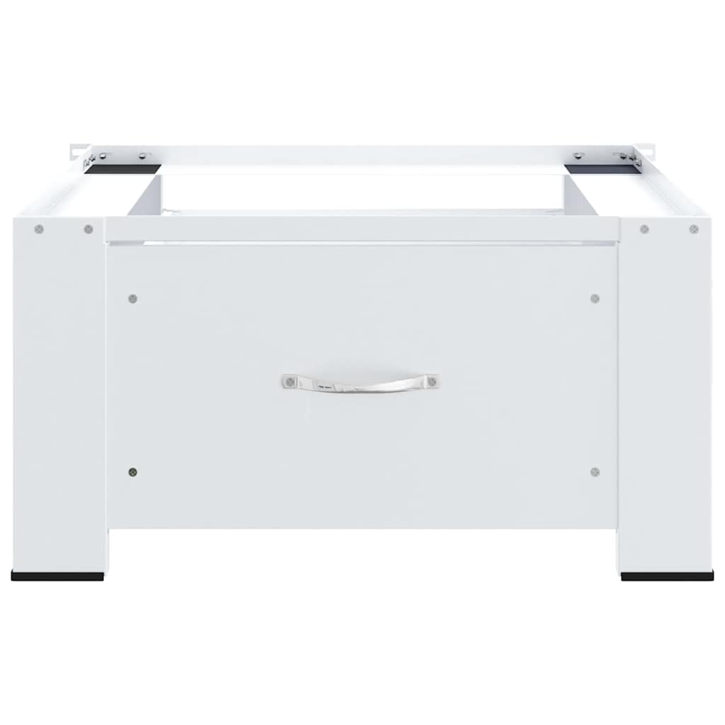 Washing Machine Pedestal with Drawer White