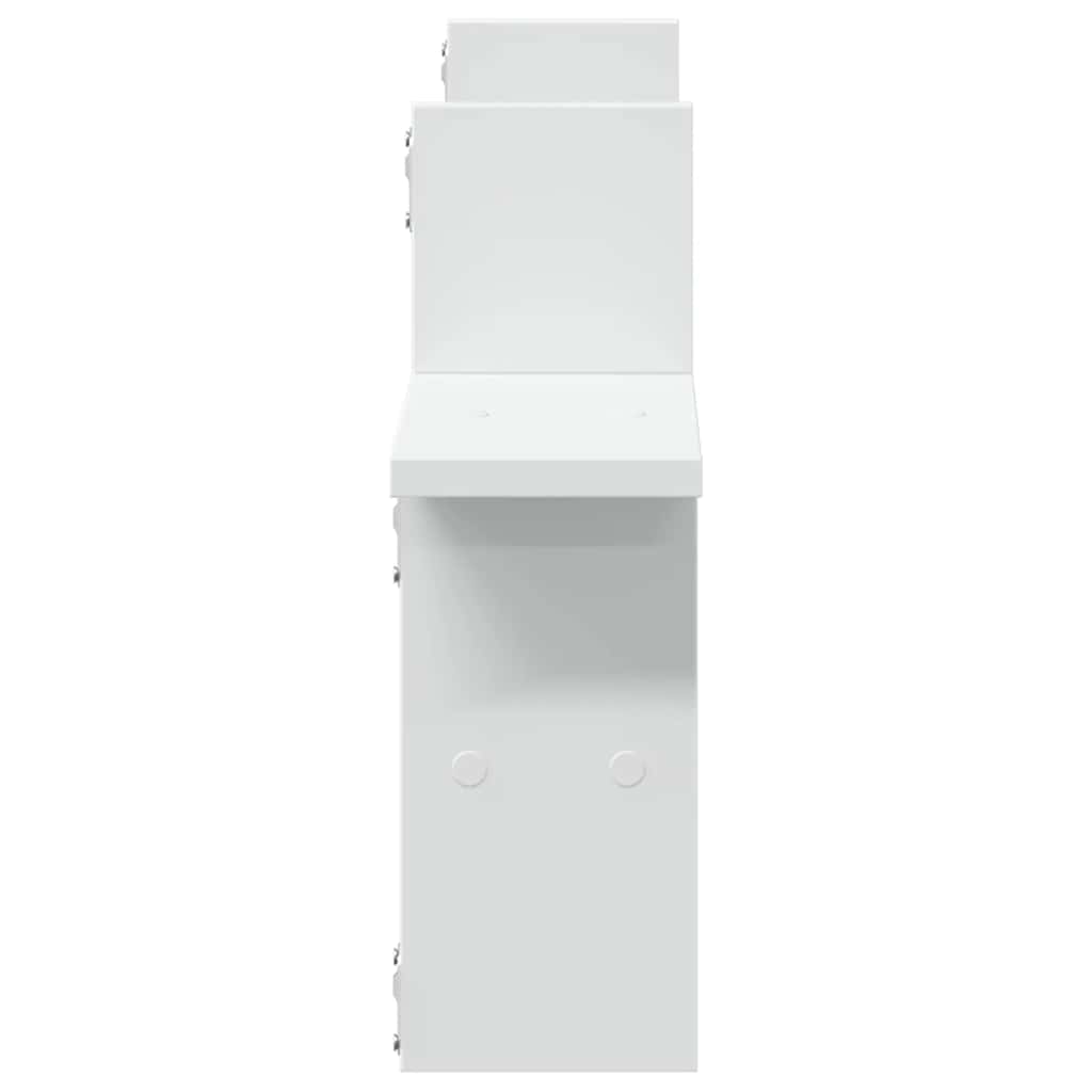 Wall Shelves 2 pcs White 38x12x38 cm Engineered Wood
