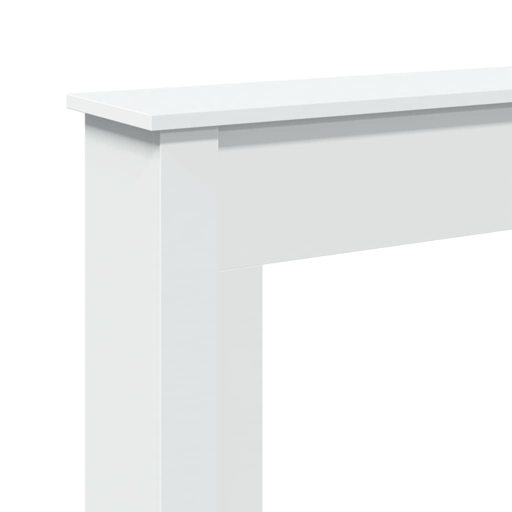 Fireplace Surround White 75x20x87,5 cm Engineered Wood