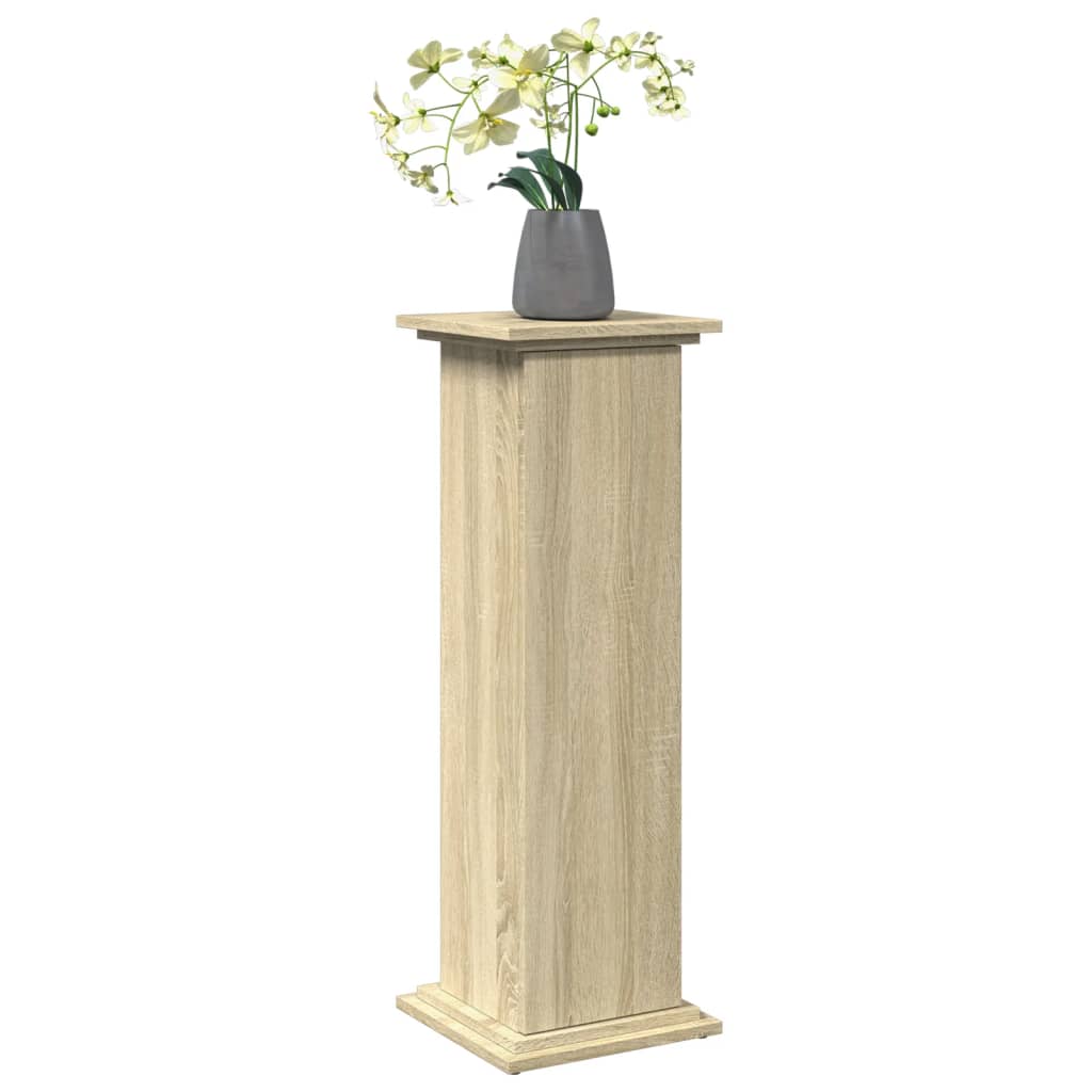 Display Stand with Storage Sonoma Oak 31x30x90 cm Engineered Wood