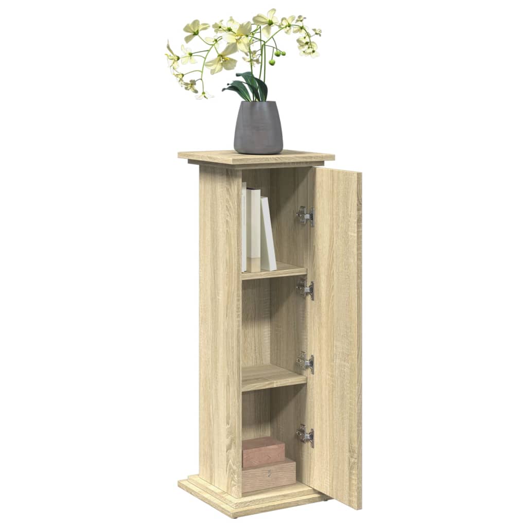 Display Stand with Storage Sonoma Oak 31x30x90 cm Engineered Wood